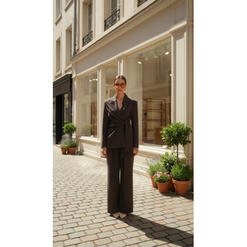 Yandan Bağlamalı Ceket