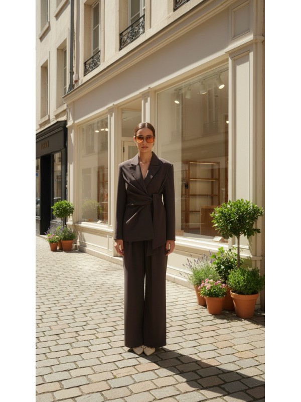 Yandan Bağlamalı Ceket