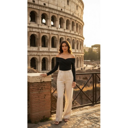 Düşük Omuz Oversize Gömlek