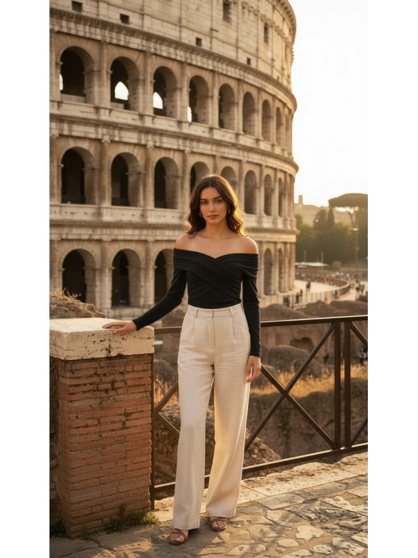 Düşük Omuz Oversize Gömlek